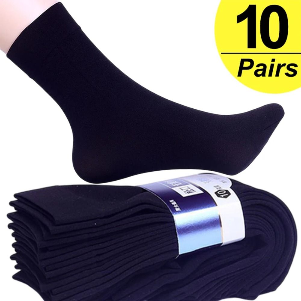 Silk Sock Bamboo - 10 Paar lässige, atmungsaktive Herren-Socken aus