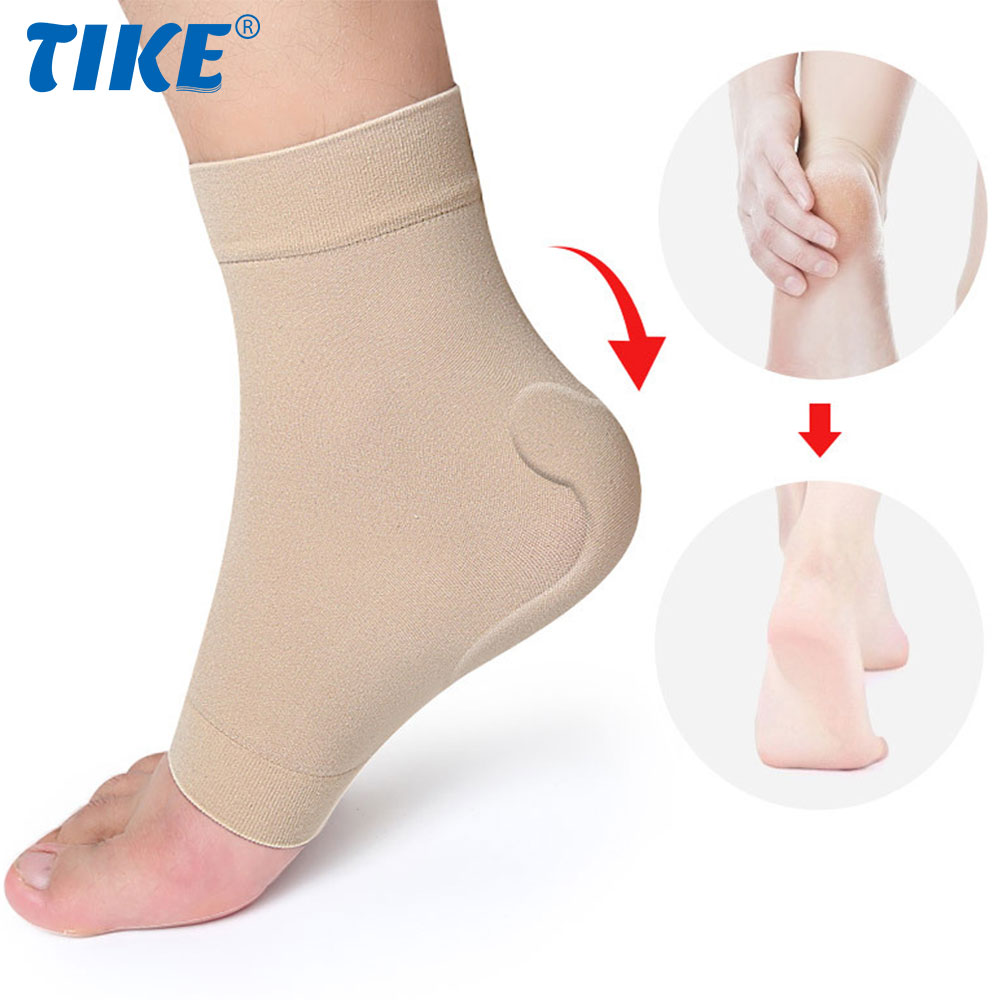 Ankle Brace Sock - 1 Paar Stiefel-Stoßstangen-Gel-Pad-Ärmel – gepolsterte Skate-Socke