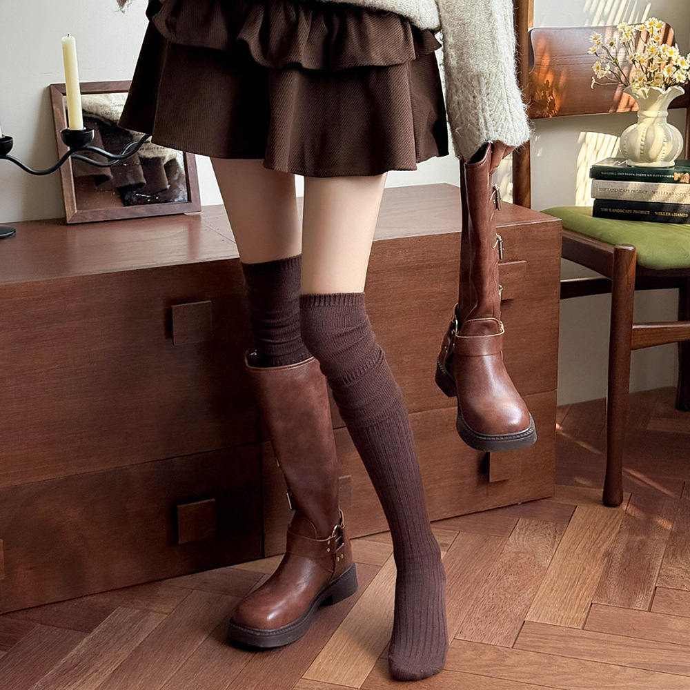 Boot Sock Slouchy - Warme Extra Lange Overknee-Socken für Damen