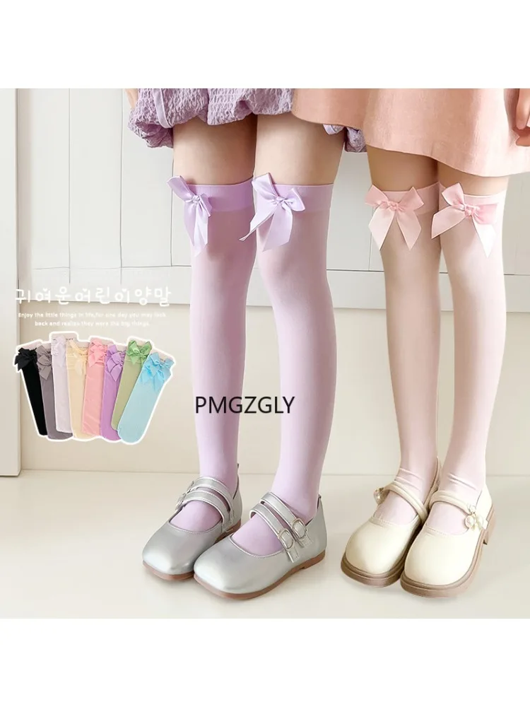 Mädchenstrümpfe * Rosa Schleif – Thigh High Sock Stay Up Bewertung und Preis