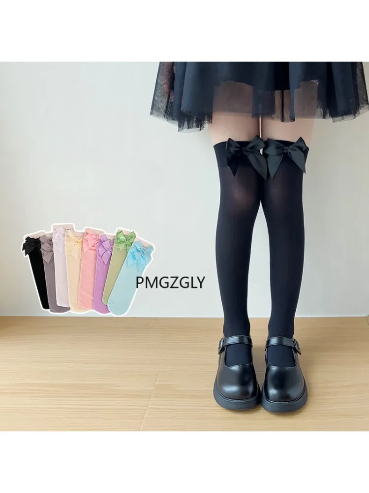Mädchenstrümpfe * Rosa Schleif – Thigh High Sock Stay Up Bewertung und Preis