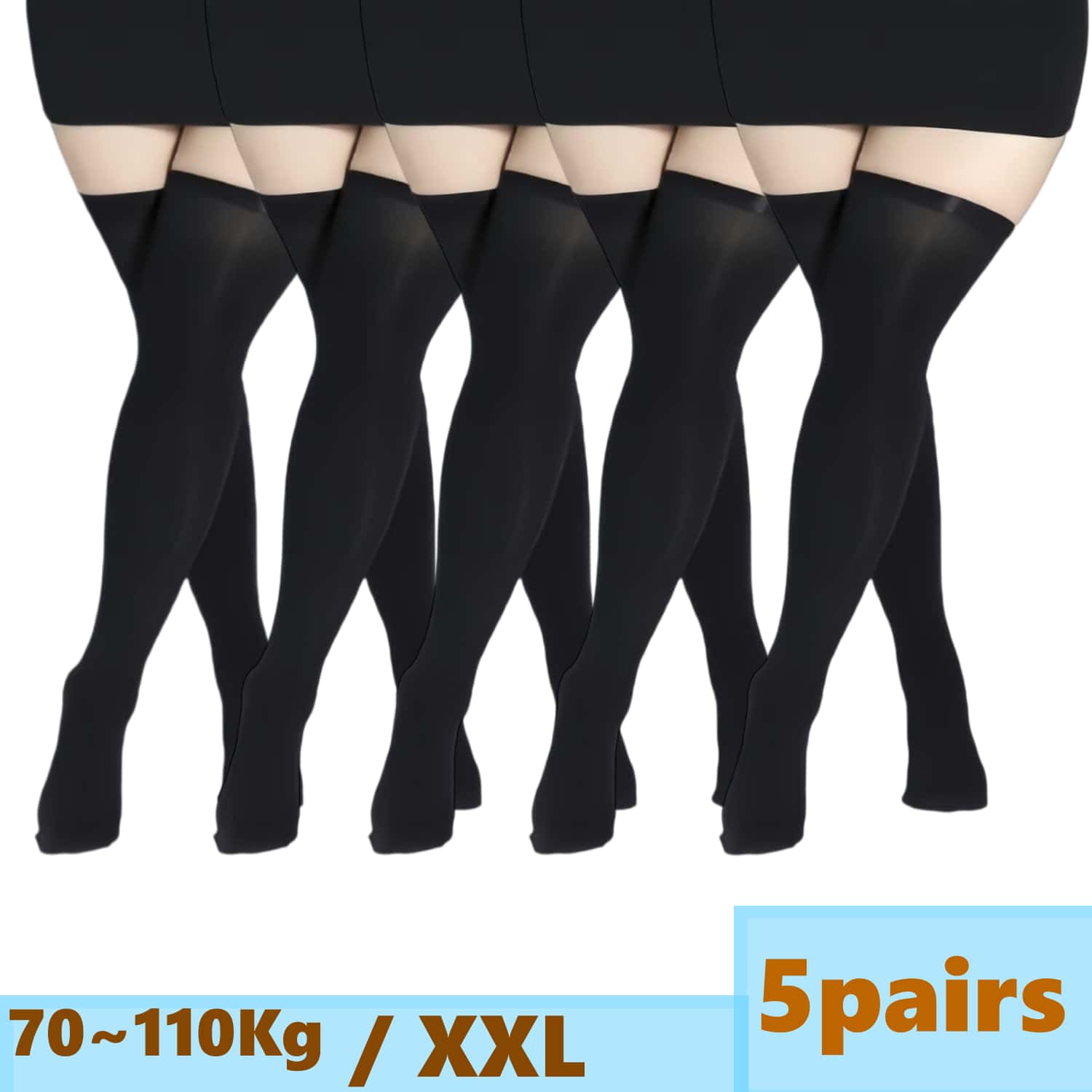 Damen Übergrößen Spitzen-Overk – Thigh High Sock Stay Up Bewertung und Preis