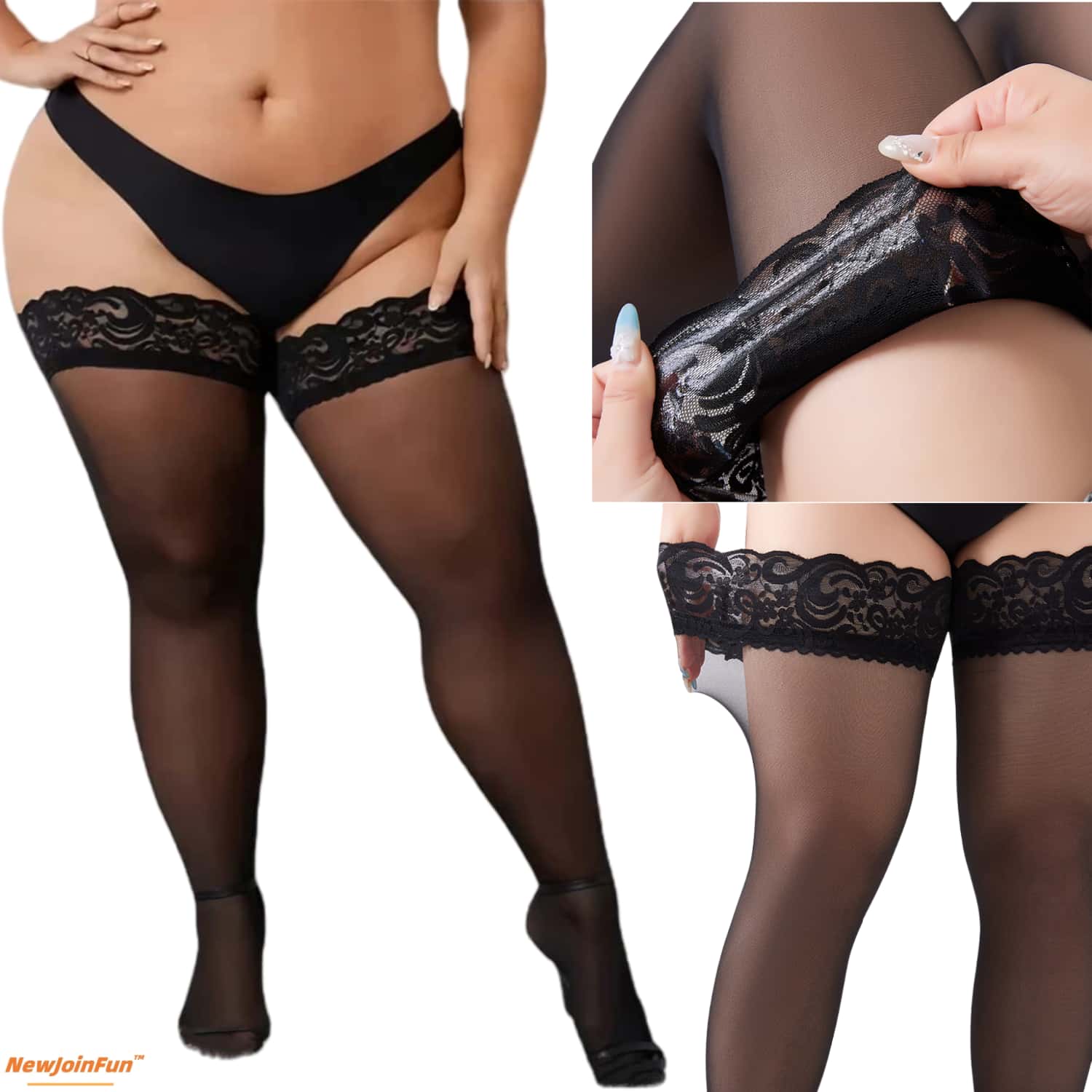 5 Paar Set Damen Übergrößen-St – Thigh High Sock Stay Up Bewertung und Preis