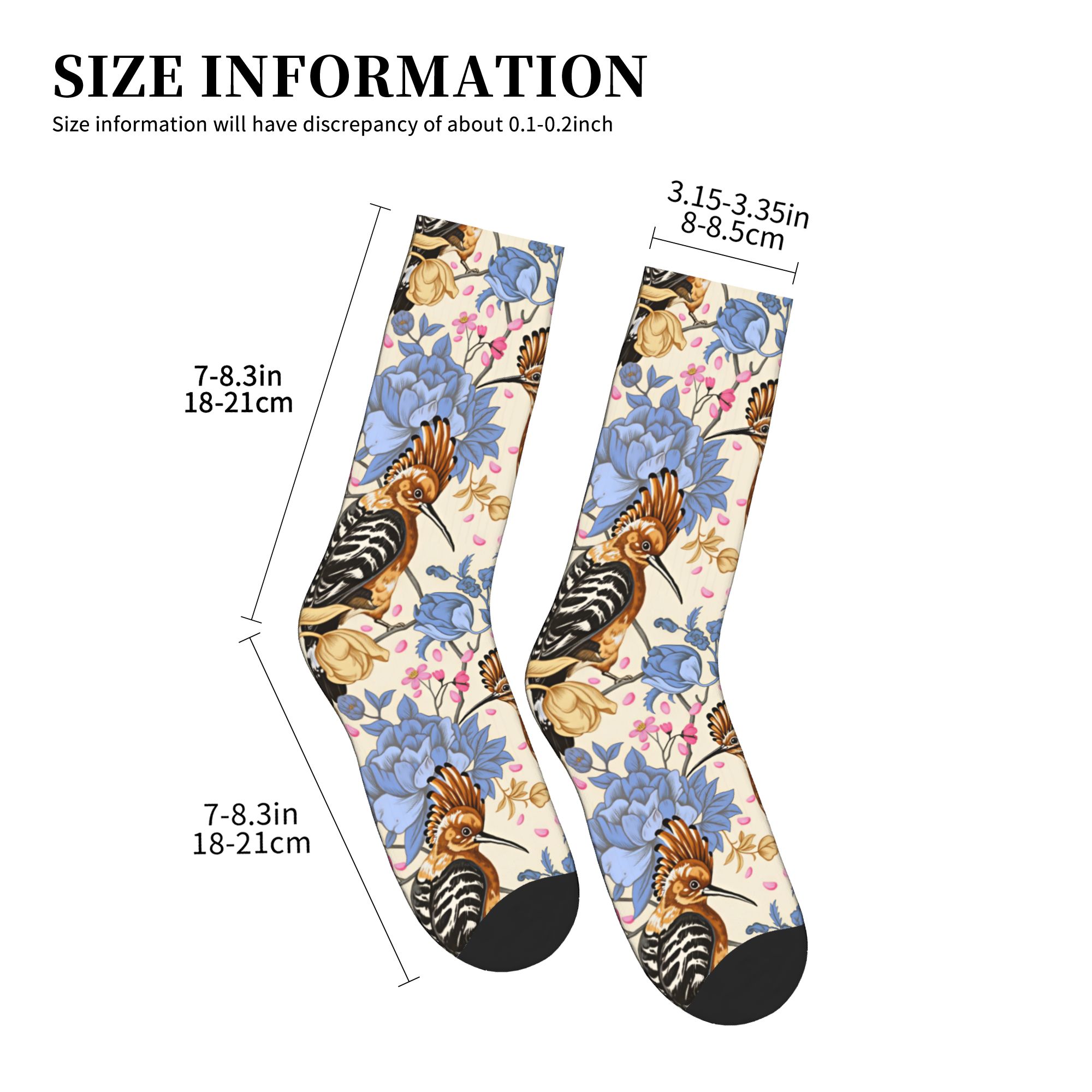 Hoopoe Bird Blue Peony Vintage – Dress Sock Men Bewertung und Preis