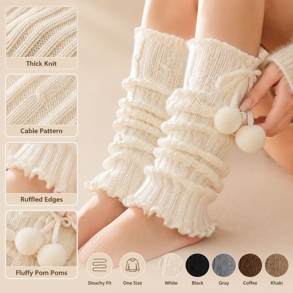 Gestrickte Beinwärmer mit gerü – Boot Sock Slouchy Bewertung und Preis